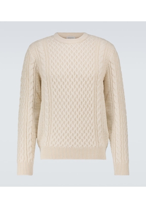 Sunspel Cable-knit wool sweater