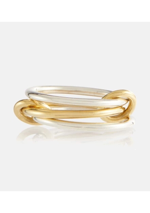 Spinelli Kilcollin Solarium 18kt yellow gold and sterling silver linked rings