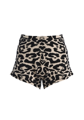 Posse Exclusive Lexi Leopard Knit Shorts - Moda Operandi