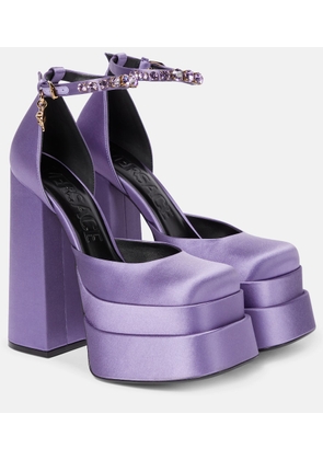 Versace Medusa Aevitas satin platform pumps