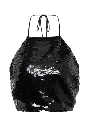 Magda Butrym Sequined halterneck crop top