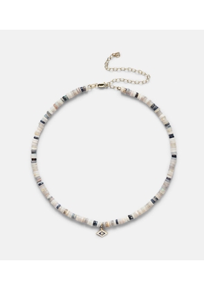 Sydney Evan 14kt yellow gold beaded choker