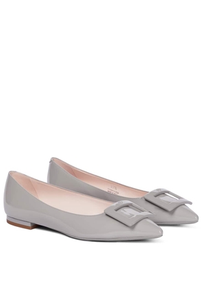 Roger Vivier Gommettine Ball patent leather ballet flats