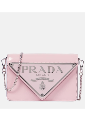 Prada Logo leather shoulder bag