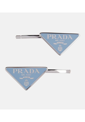 Prada Symbole hair clip set