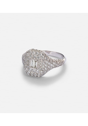Shay Jewelry Pave 18kt white gold pinky ring with diamonds