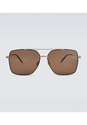 Gucci Square-frame metal sunglasses