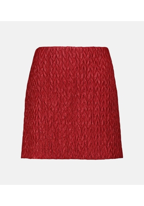 Miu Miu Quilted high-rise miniskirt