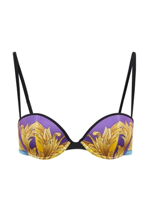 Versace Printed balconette bikini top
