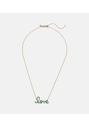 Sydney Evan Love 14kt gold necklace with diamonds