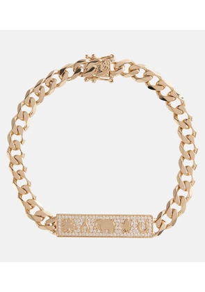 Sydney Evan Luck 14kt yellow gold chain bracelet