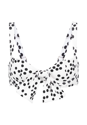 Alexandra Miro Clara polka-dot bikini top