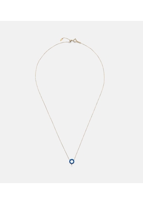 Persee 18kt gold chain necklace with white diamond