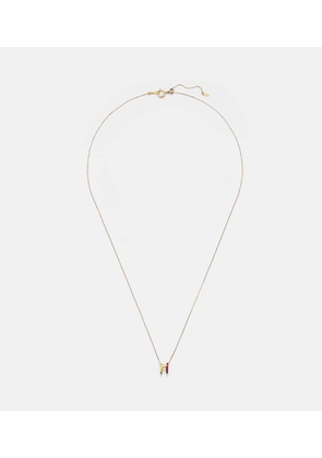Persee 18kt gold necklace with enamel