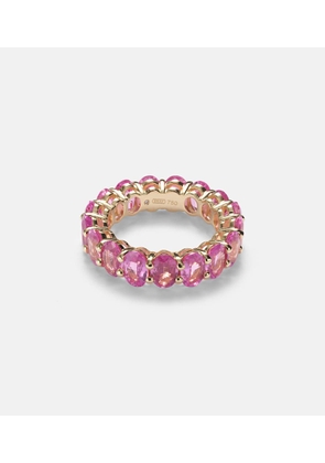 Shay Jewelry 18kt gold eternity ring with sapphires
