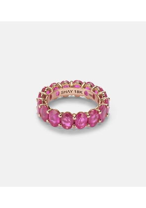 Shay Jewelry 18kt gold eternity ring with rubies