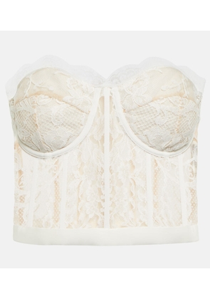 McQueen Guipure lace bustier