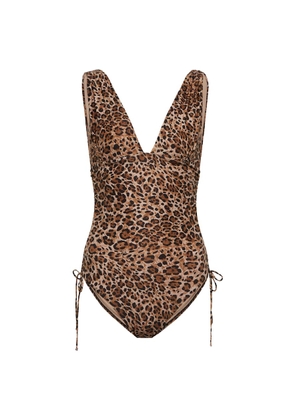 Melissa Odabash Chile cheetah-print swimsuit