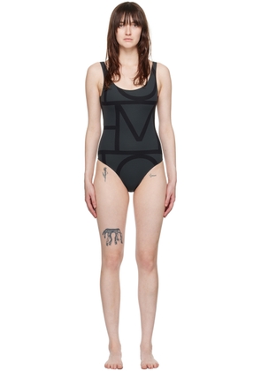 TOTEME Black Monogram Swimsuit