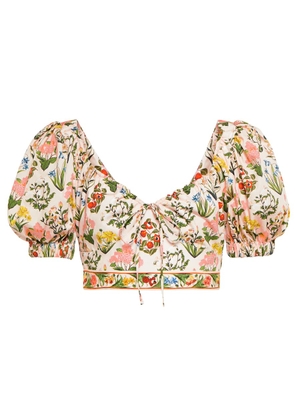 Agua by Agua Bendita Palmarosa cotton crop top