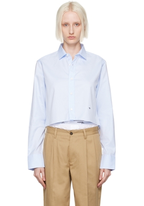 HommeGirls Blue Cropped Shirt