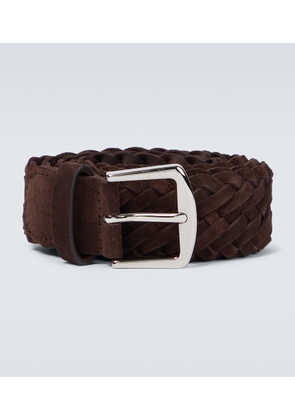 Loro Piana Alsavel braided suede belt