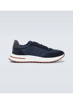 Loro Piana Weekend Walk suede-trimmed sneakers