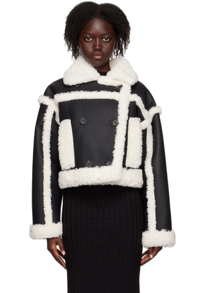 Stand Studio Black Kristy Faux-Leather Jacket