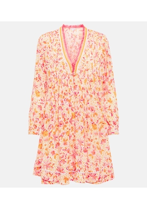 Poupette St Barth Ola floral rayon georgette minidress