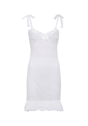 Anna Kosturova Elizabeth cotton crocheted minidress