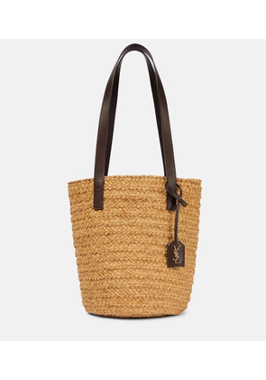 Saint Laurent Panier Small raffia bucket bag
