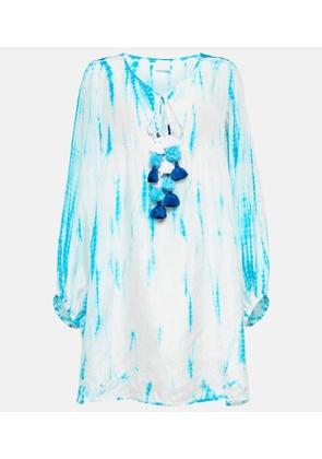 Anna Kosturova Tie-dye silk minidress