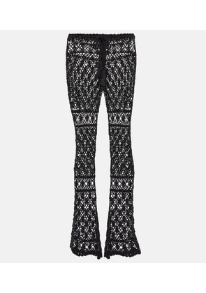 Anna Kosturova Bianca crocheted cotton pants