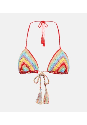 Anna Kosturova Crochet cotton bikini top