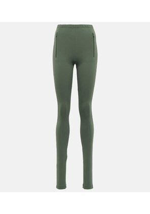 Wardrobe.NYC Side Split high-rise leggings