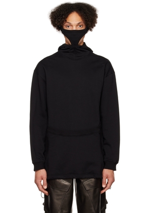 Dion Lee Black Interlock Mask Hoodie