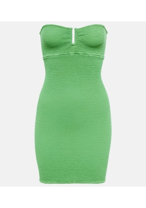Reina Olga La Sciura Crinkle bandeau minidress