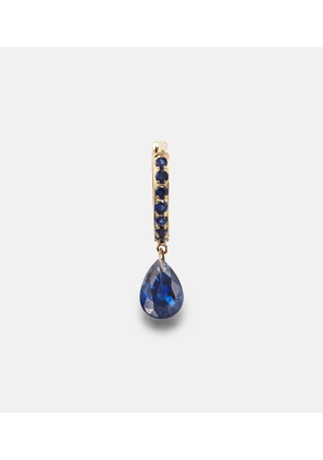 Persee 18kt gold single earring with sapphire and topaz
