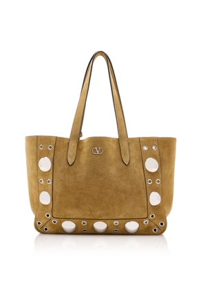 Valentino Garavani Nellcôte Medium Suede Tote Bag - Moda Operandi