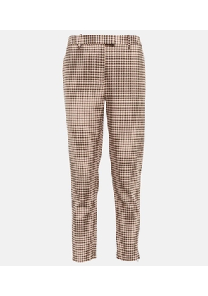 Altuzarra Henri gingham mid-rise slim pants