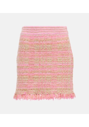 LoveShackFancy Balsam tweed miniskirt