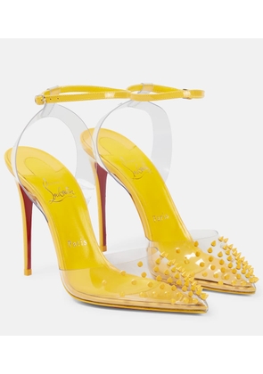 Christian Louboutin Spikoo 100 PVC and leather pumps