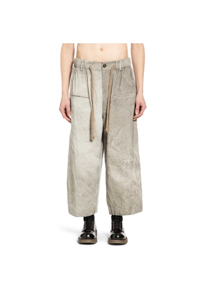 Cropped Drawstring Trousers