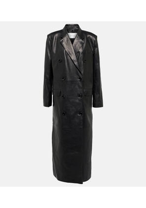 Magda Butrym Double-breasted leather coat