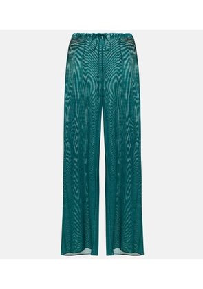 Oseree Lame wide-leg pants