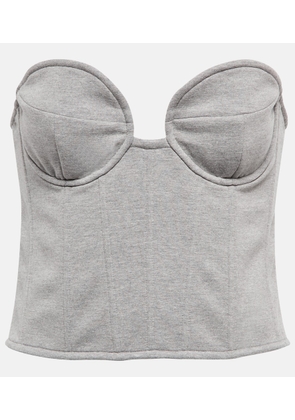 Magda Butrym Cotton-blend jersey bustier