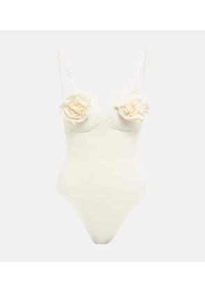 Magda Butrym Floral applique swimsuit