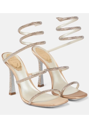 Rene Caovilla Cleo embellished satin sandals