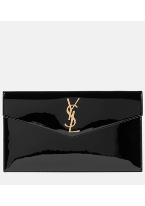 Saint Laurent Uptown patent leather clutch