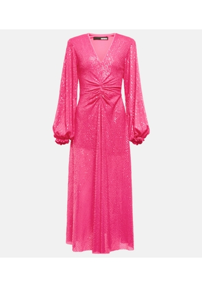 Rotate Sequined midi dress